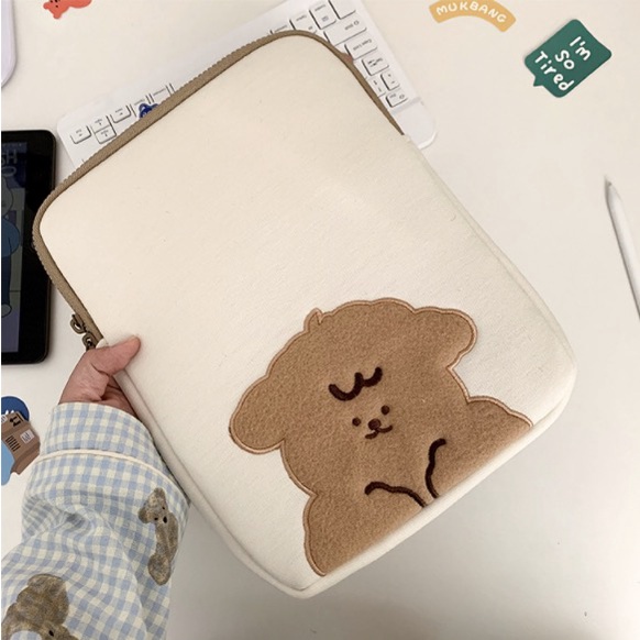 Túi đựng laptop họa tiết chú cừu nhỏ dễ thương kích thước 10/ 11 Inch 13/ 15 Inch
