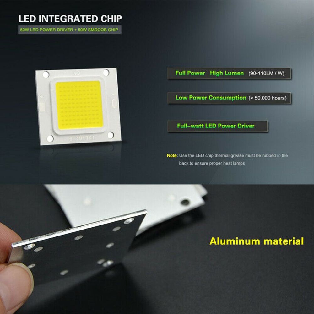 Chip Đèn Led Cob 10w 20w 30w 50w 70w 100w Ánh Sáng Trắng Ấm Diy