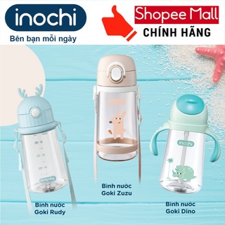 Bình nước Cho bé , inochi chất liệu nhựa nguyên sinh kháng khuẩn chống sặc