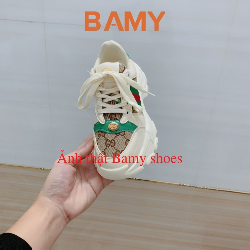 Giày thể thao nữ GD đế răng cưa FULL BOX, giày sneaker BAMY độn đế 6 phân trẻ trung, nặng động