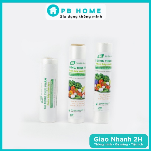 [Siêu HOT] Set 3 Túi Đựng THỰC PHẨM PHÂN HUỶ SINH HỌC Cao Cấp, An Toàn