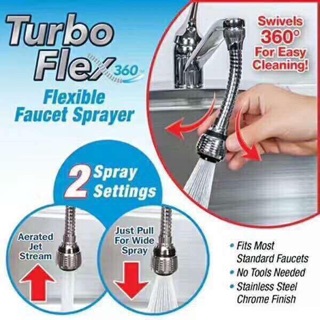 Đầu Nối vòi nước chậu rửa bát xoay 360 độ turbo
