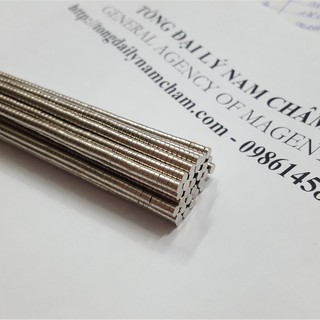 Nam châm viên 3x1.5mm, nam châm mini siêu nhỏ lực hút mạnh