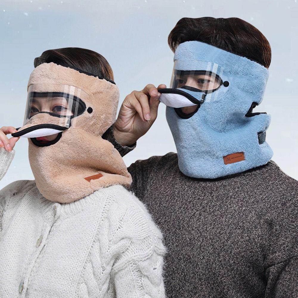 MYRONGVN Mũ Lông Cừu Che Cổ Giữ Ấm Đa Năng Thời Trang Mùa Đông