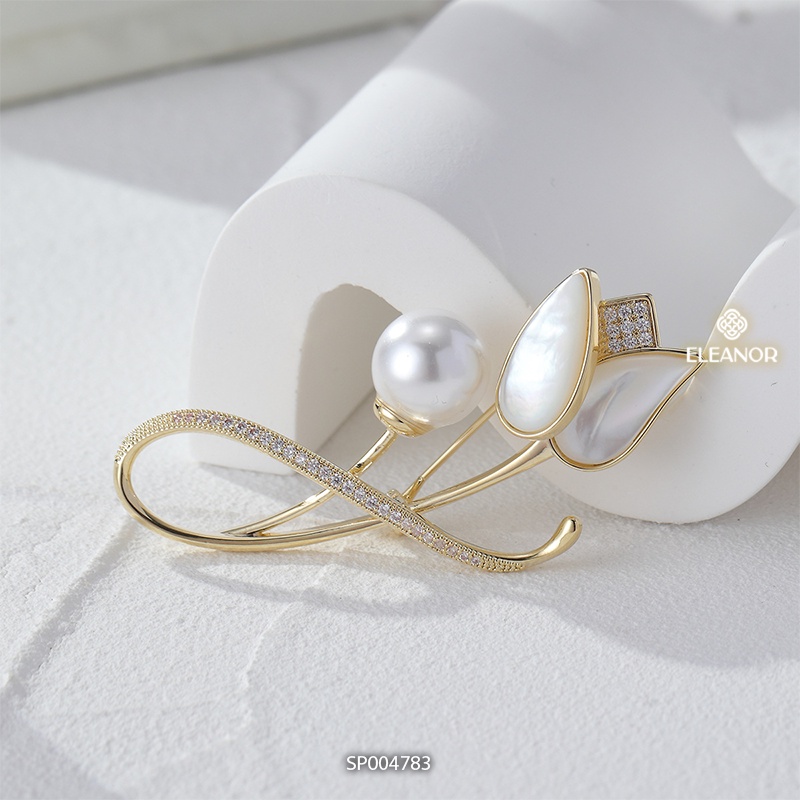Ghim cài áo nữ Eleanor Accessories phụ kiện trang sức trâm cài hình búp hoa thời trang