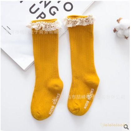 Vớ cotton phối ren đáng yêu cho bé gái