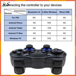2.4G Gamepad Joystick Wireless Controller for PS3 Android Smart Phone TV Box Laptop Tablet PC