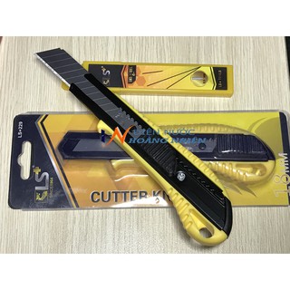 COMBO dao rọc giấy + lưỡi dao rọc giấy giá rẻ,dao cắt giấy tốt LS