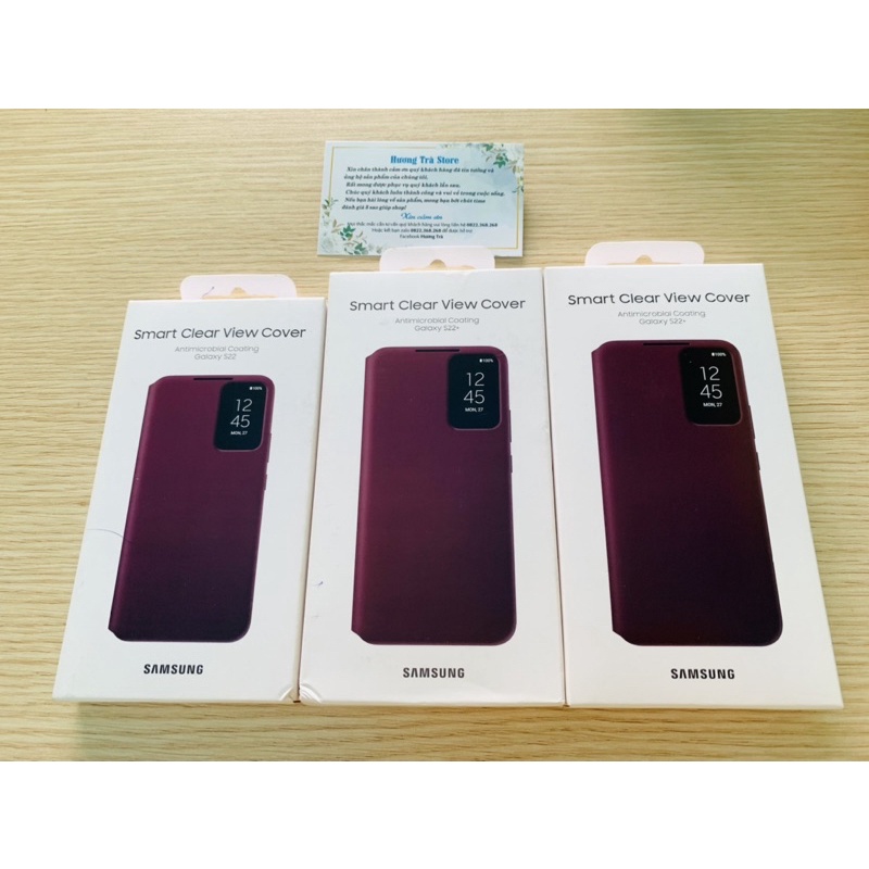 Bao Da Clear View S22/ S22 Plus Chính Hãng Sam Sung