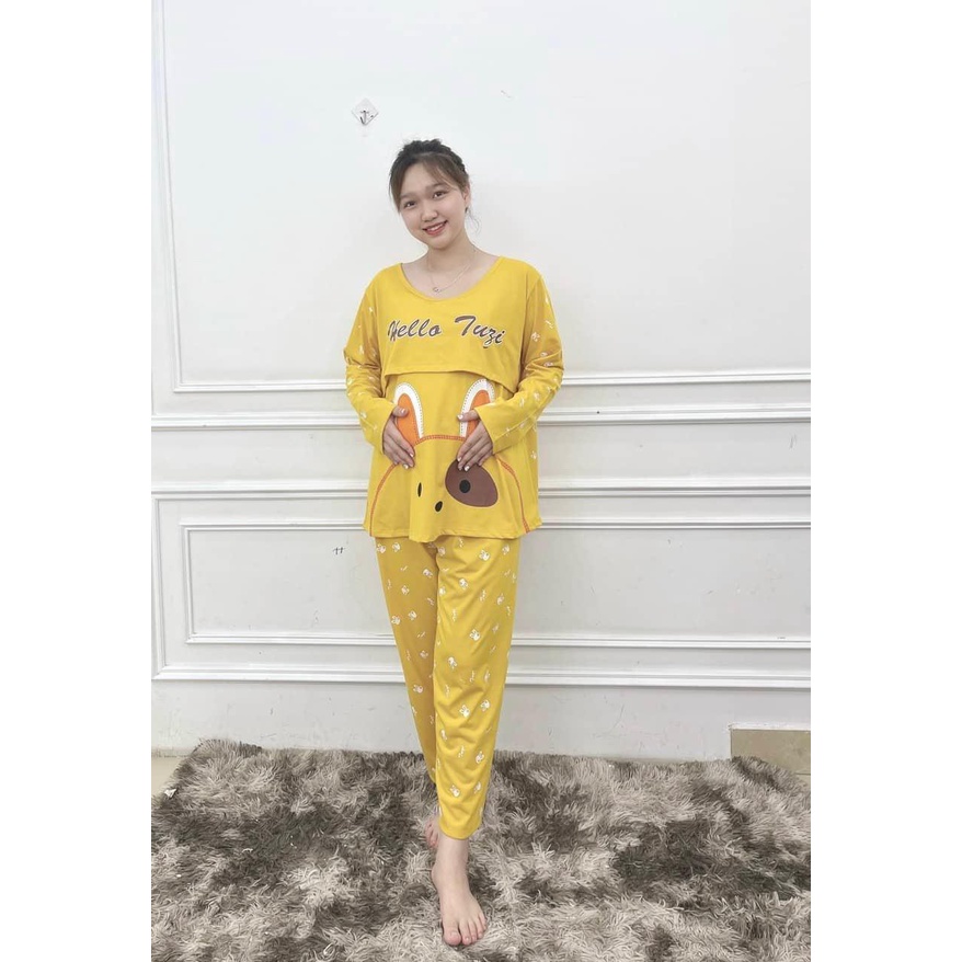 Bộ Bầu Và Sau Sinh Thỏ Tuni, Chất Cotton Đẹp