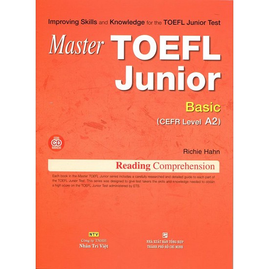 Sách - Master TOEFL Junior Basic A2 (Kèm CD) - 9786045826188