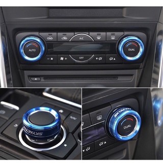 Bộ 3 ốp núm điều khiển xe Mazda 3, 6, Cx5, Cx8