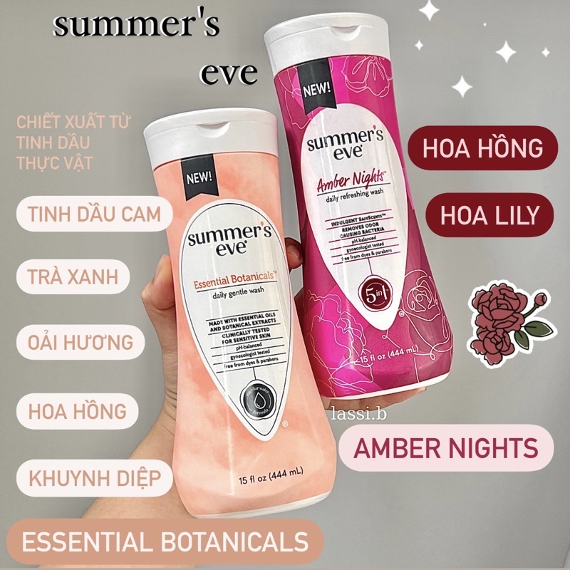 DUNG DỊCH VỆ SINH SUMMER’S EVE MỚI AMBER NIGHTS 444ml