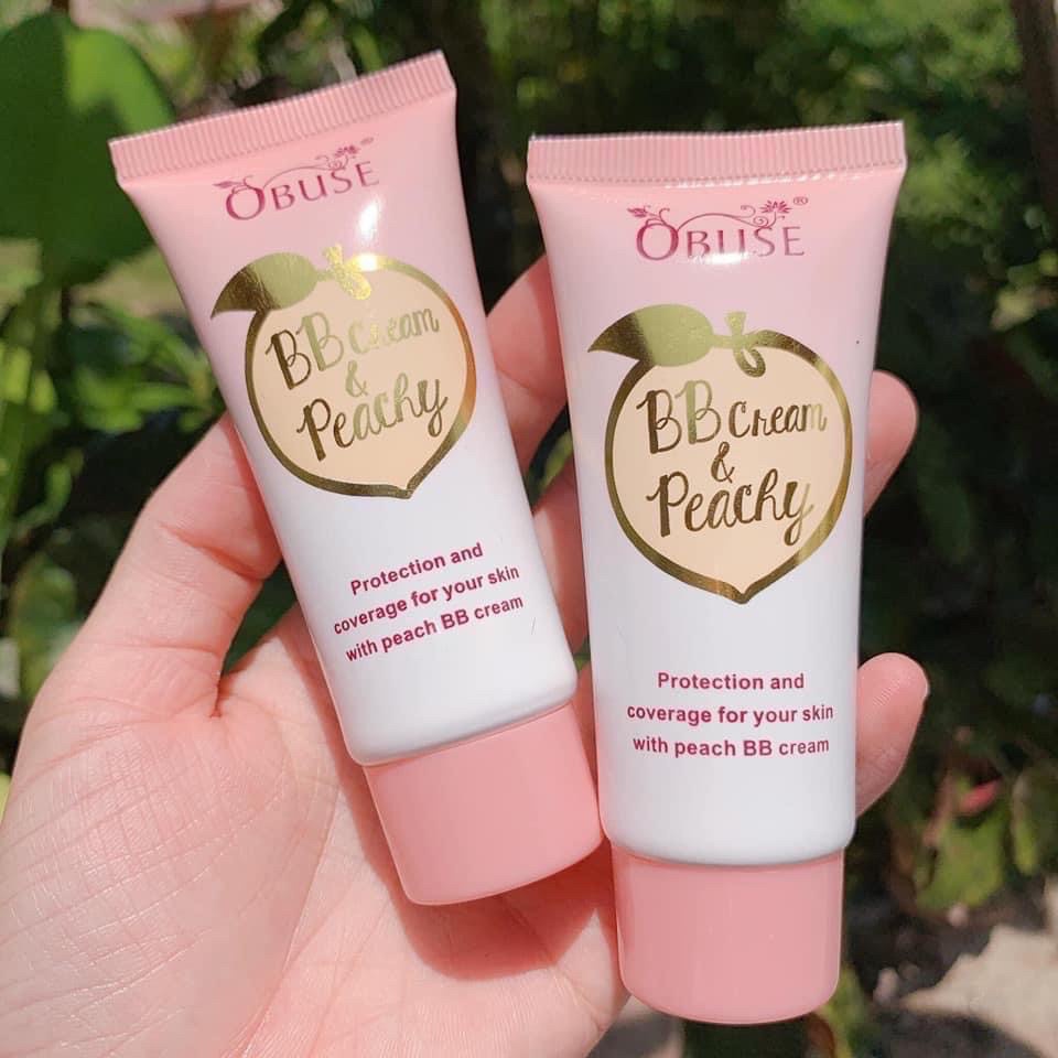 KEM BB CHE KHUYẾN ĐIỂM HƯƠNG ĐÀO BB CREAM & PEACHY OBUSE THÁI LAN 30G CHÍNH HÃNG - 11805