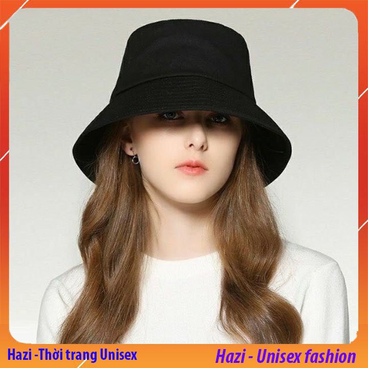 Mũ bucket tròn vành trơn nhiều màu phong cách Ulzzang Unisex siêu cá tính