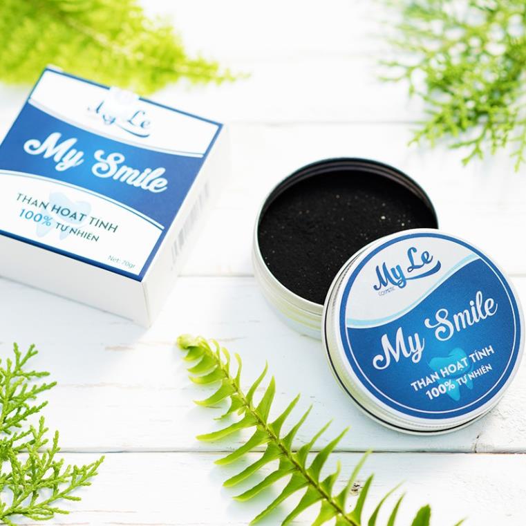 Bột trắng răng than hoạt tính My Smile 50gr bột đánh răng từ than tre hoạt tính