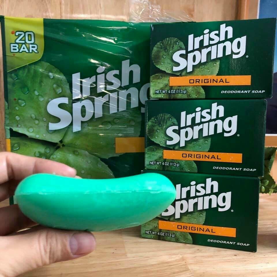 ❤️ [Quận 3] Bánh Xà phòng, Xà bông tắm Irish Spring 104.8g Mỹ, thơm, sạch, mịn da | BigBuy360 - bigbuy360.vn
