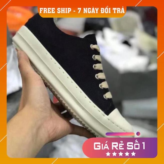 [ 💝 GIÁ SALE] Giày rick owen cổ thấp 🌟  R🔥E🔥P 1:1 VN đế thơm Full box + Bill