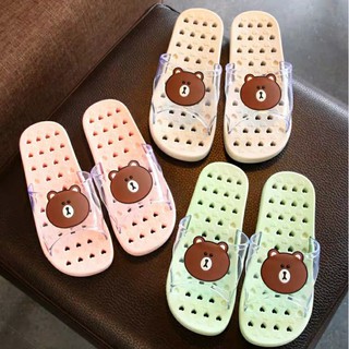 Dép lê lỗ gấu misha nữ quai trong