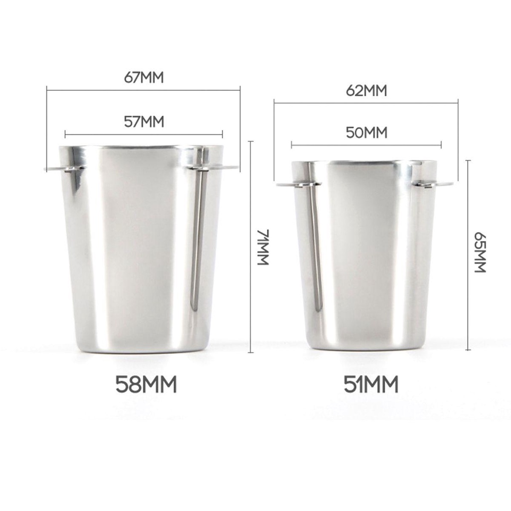 Cốc Nghiền Bột Bằng Thép Không Gỉ Cho Barista Espresso