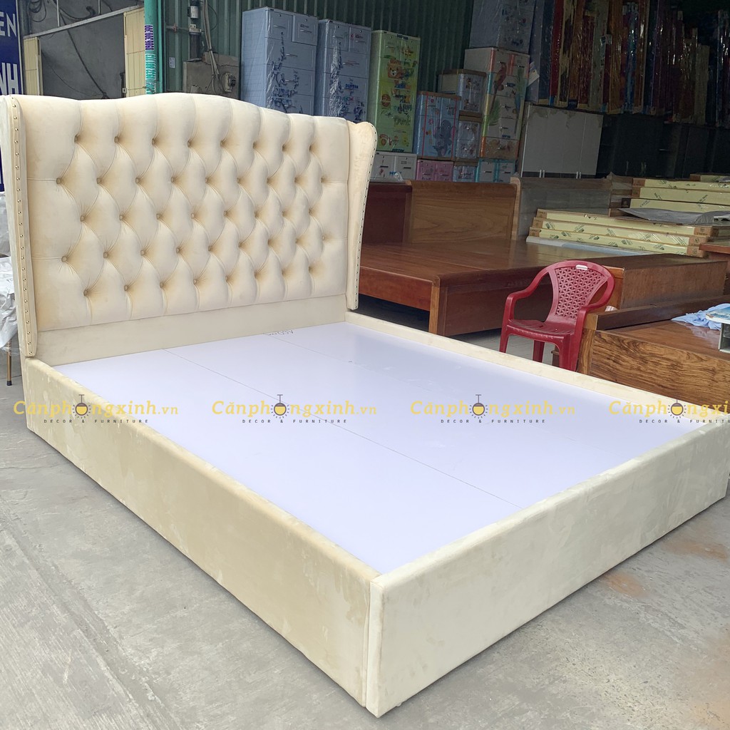 Giường ngủ bọc nệm vải nhung cao cấp  CPX-G32 | BigBuy360 - bigbuy360.vn