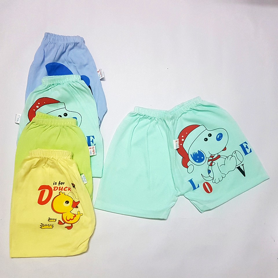 [SIÊU RẺ] Quần Chục Đùi 100% Cotton Cho Bé Hình Thú - Hàng Việt Nam