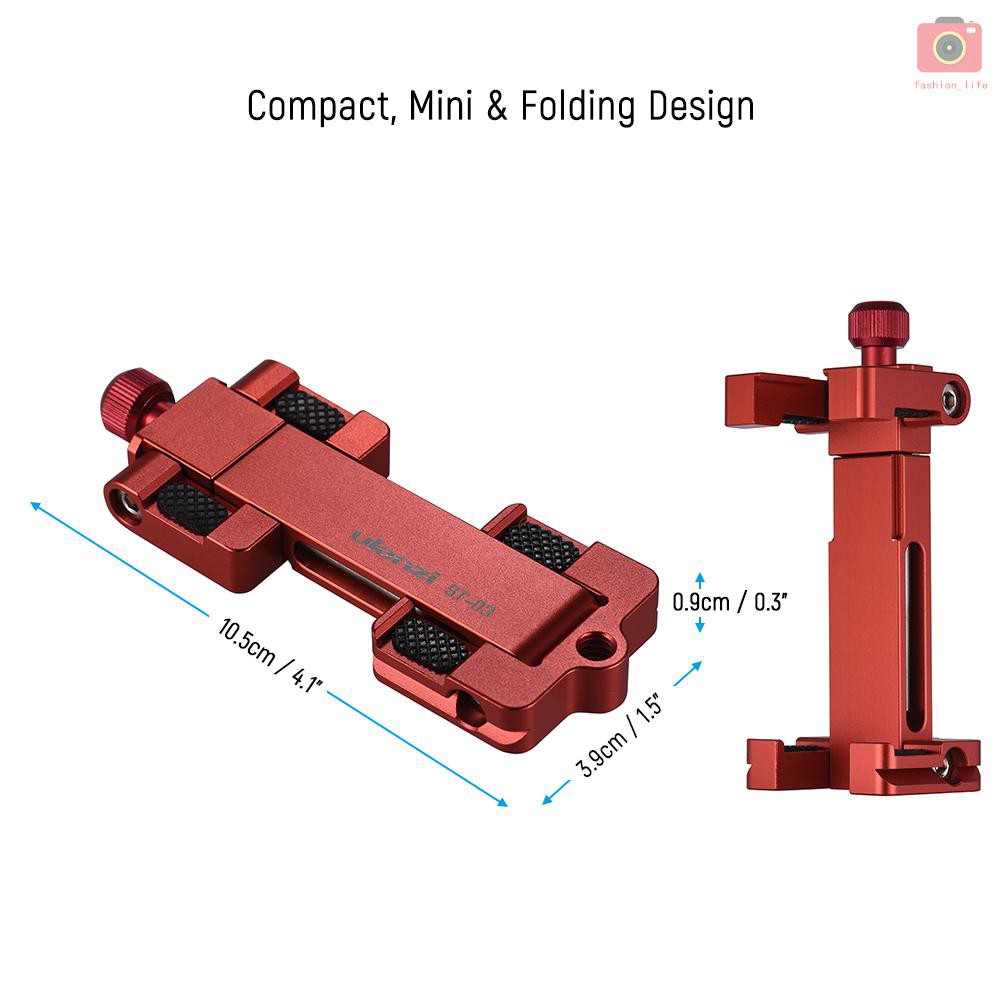 Giá Đỡ Điện Thoại Ulanzi St-03 Bằng Kim Loại Có Thể Gấp Gọn Tháo Lắp Nhanh Cho Iphone X 8 76s Plus