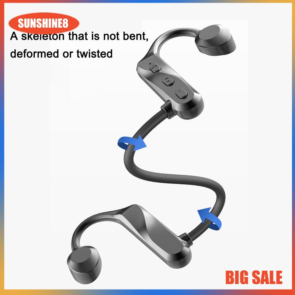 【SUN】Bone Conduction Wireless Headset Wireless Waterproof Ear-mounted Headphones