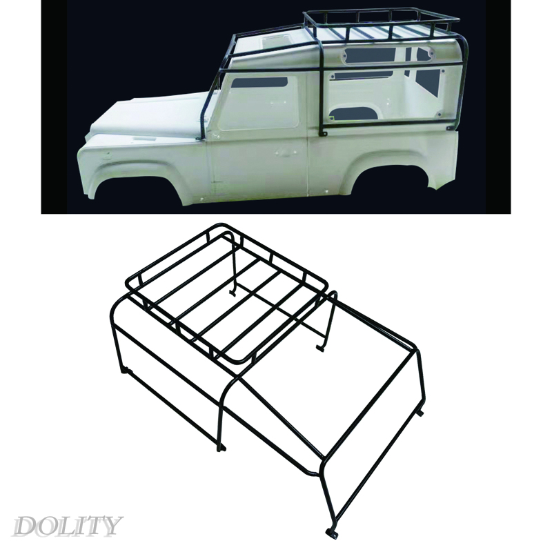 [DOLITY]RC 1/10 Roof Luggage Rack Crawler Short Truck Shell Cover D90