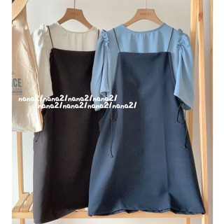Set áo sơ mi và yếm