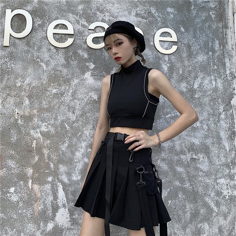 Chân Váy Chữ A Lưng Cao Xếp Ly Thời Trang Cho Nữ | BigBuy360 - bigbuy360.vn