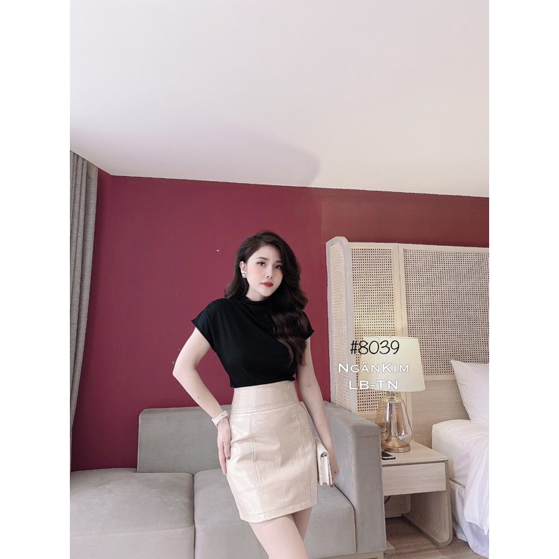 CHÂN VÁY DA BÓNG CẠP CAO MS14201