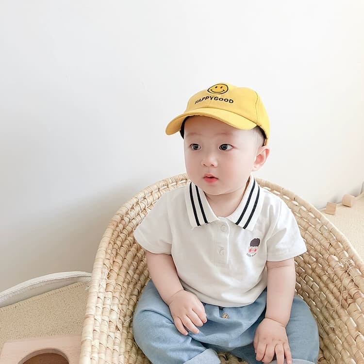 Áo Phông Có Cổ Chất Thun Lạnh Cho Bé (Size 6- 18kg)