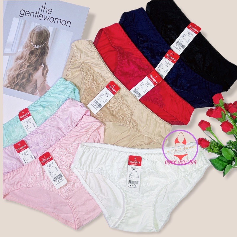 Quần lót nữ cotton dày dặn phối ren dày xịn hàng VIệt Nam chất lượng cao Set 10 cái