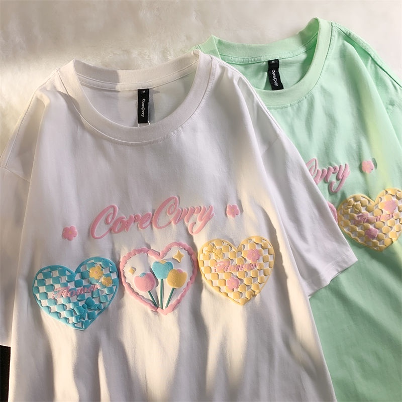 J & M❤️T shirt women oversized shirt fashion short sleeve tops