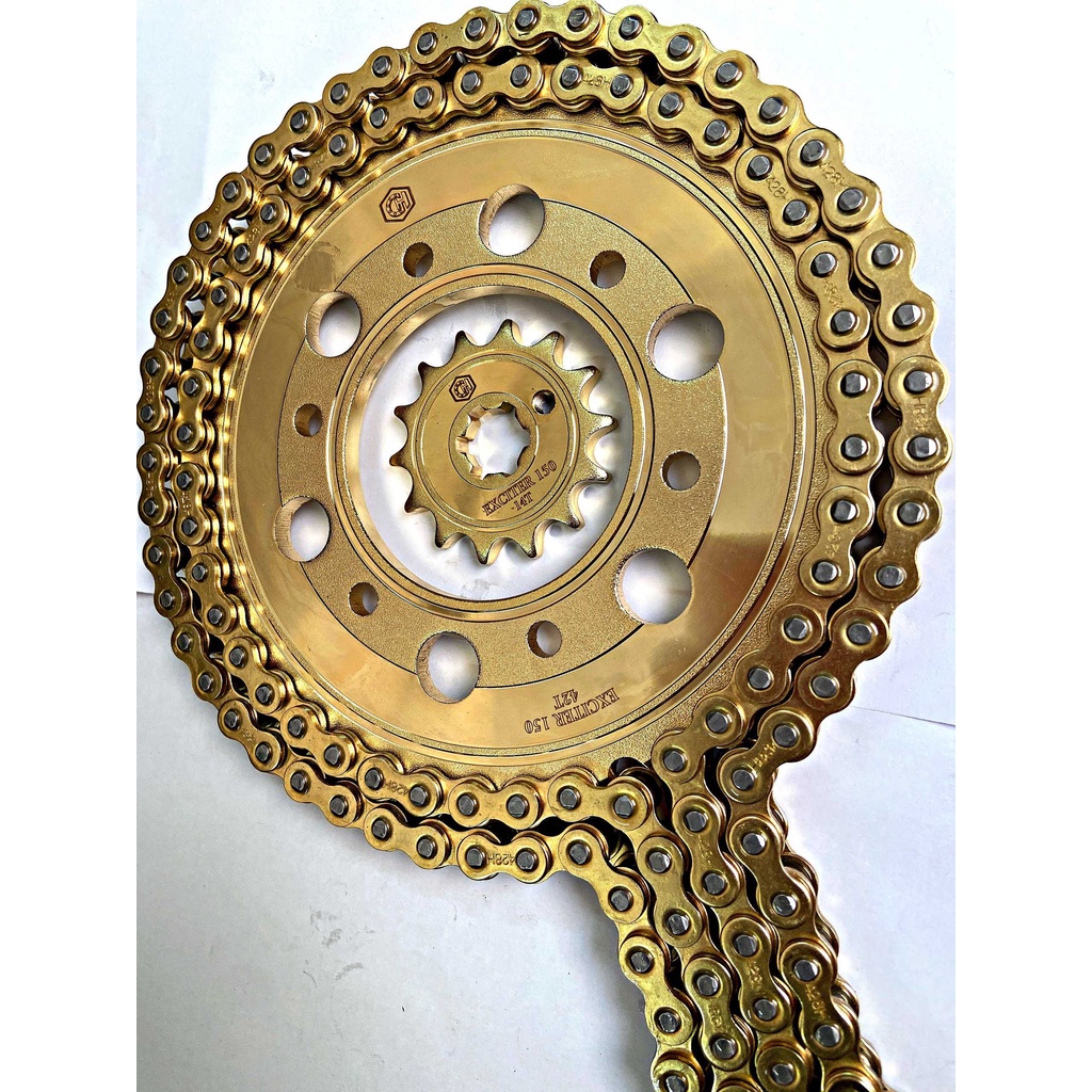 Nhông Sên Dĩa Exciter 150- Mãu dĩa sọc