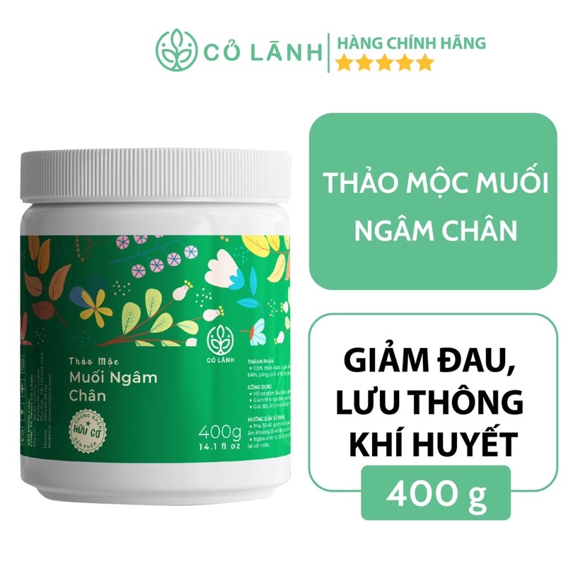 [Mã BMLTA35 giảm đến 35K đơn 99K] Muối ngâm chân thiên nhiên hữu cơ Cỏ Lành 450G