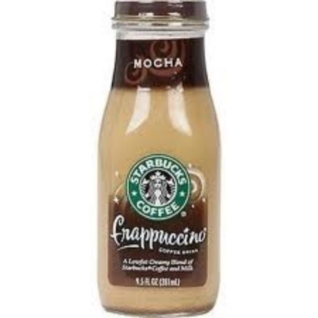 Combo 4 chai cafe Starbucks Frappuccino hương Mocha của Mỹ date 07/2020