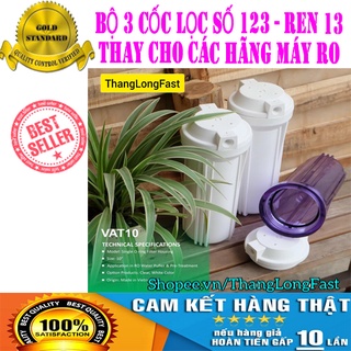 Bộ 3 cốc lọc nước ro số 1-2-3 - thay cho mọi máy lọc ro