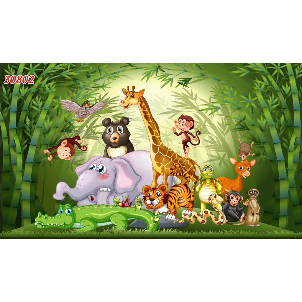 Tranh Dán Tường Chủ Đề THẾ GIỚI TRẺ THƠ 3D