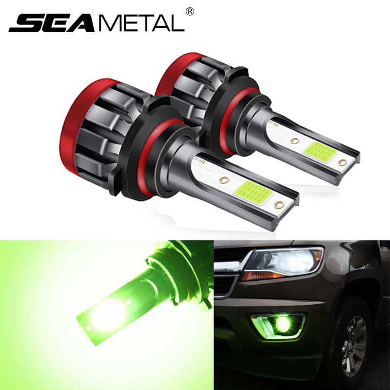 Set 2 bóng đèn SEAMETAL 881/ H27 5202 9005/ HB3 9006/ HB4 H11 P13W CSP chip 6000K LED cho đèn phá sương mù DRL xe hơi