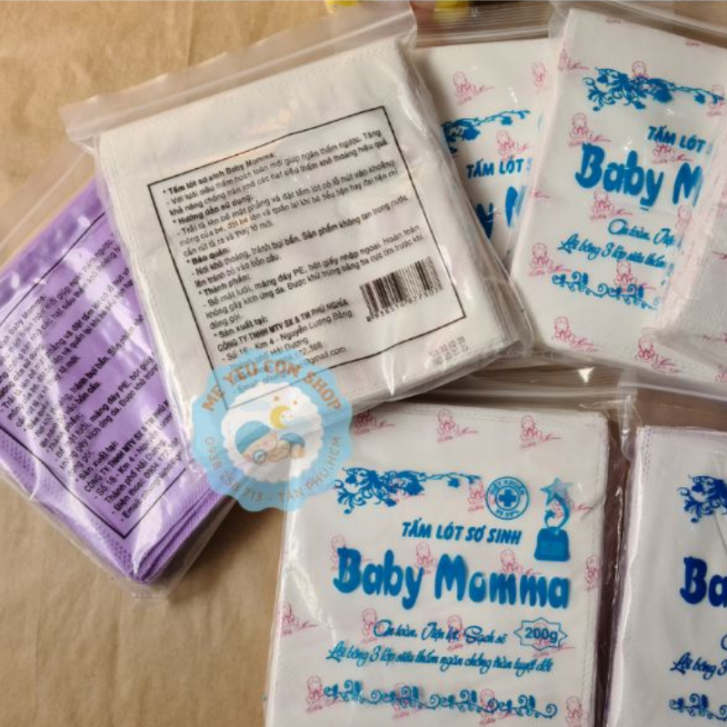 (HSD 2025) Miếng lót sơ sinh (lót phân xu) Mama/ Baby Momma (katydang)