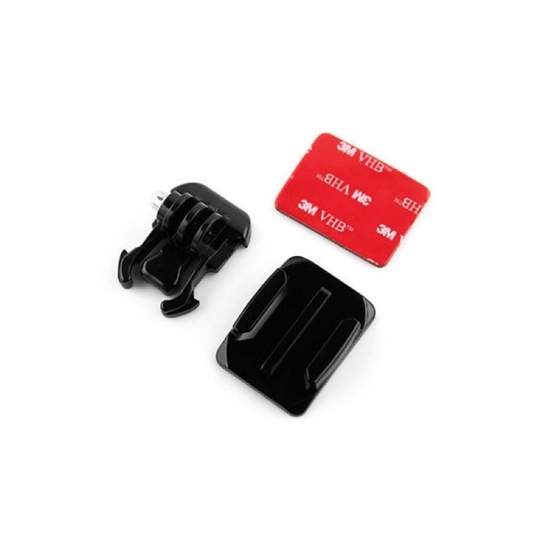 Phụ Kiện Gắn Nón Bảo Hiểm 3m + Khóa Gắn Cho Gopro Hero 4 3 + 2 1 Sjcam Xiaomi Yi