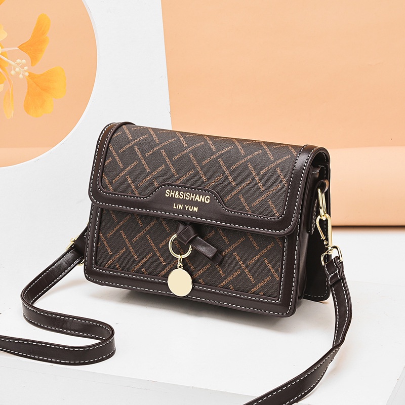 Túi Đeo Vai Hình Vuông Cỡ Nhỏ In Họa Tiết Phong Cách Phương Tây Thời Trang Sang Trọng Cho Nữ