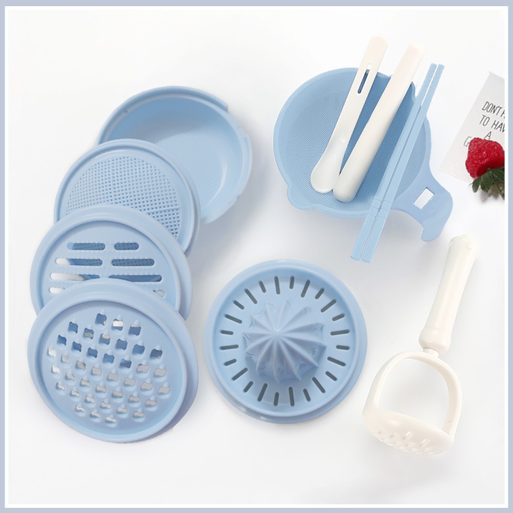 Bộ chế biến và nghiền thức ăn dặm 10 Dụng cụ- tiện lợi cho bé