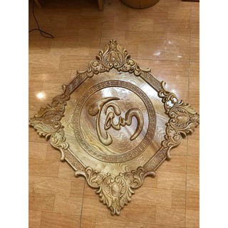 Tranh chữ Tâm - Tranh gỗ chữ Tâm rẻ đẹp