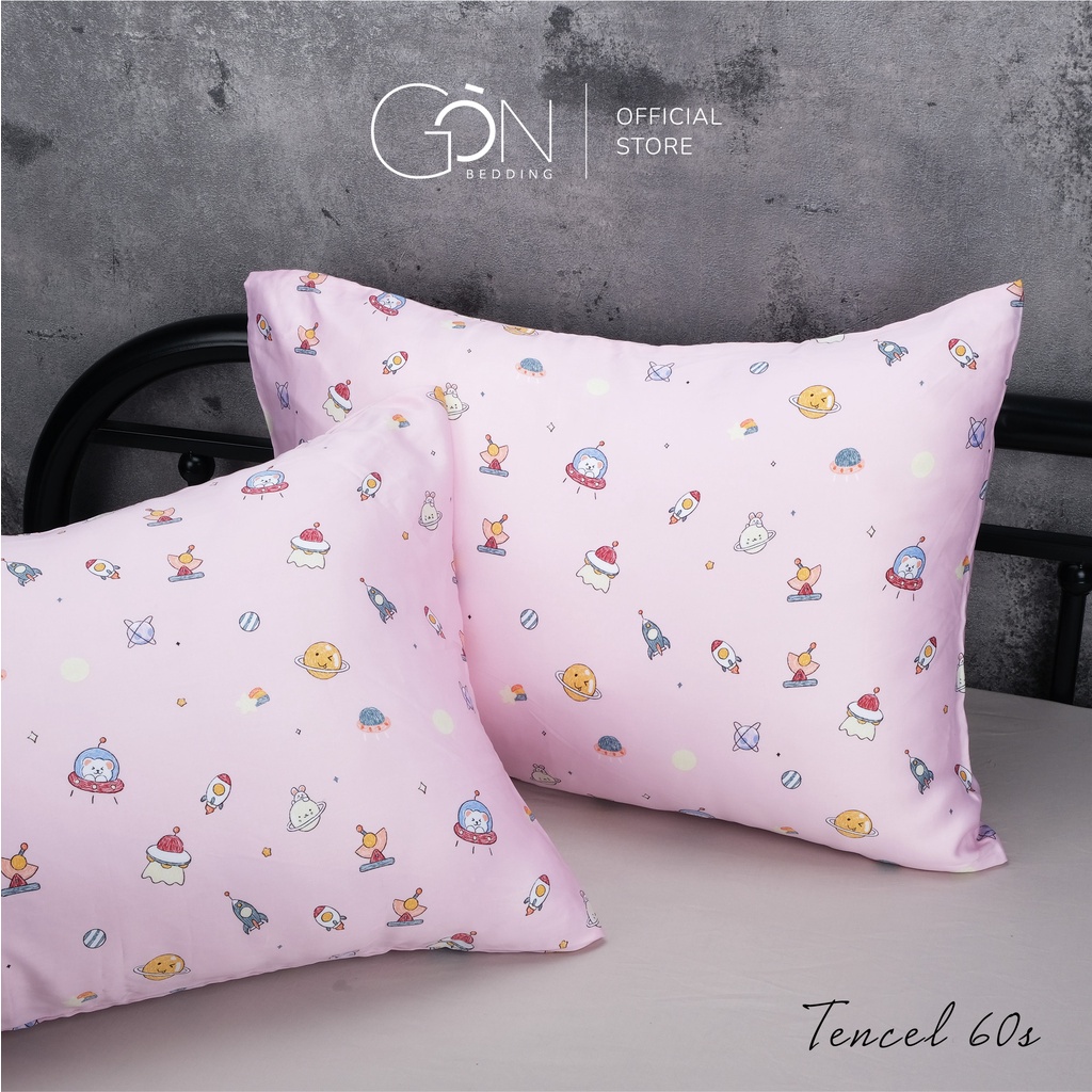 [Nhiều mẫu] 01 Vỏ Gối Nằm Gòn Bedding Lụa Tencel 60s 50x70 cm Họa Tiết | BigBuy360 - bigbuy360.vn