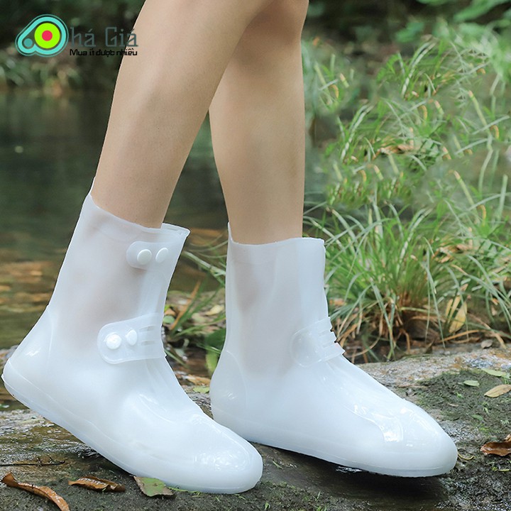 Ủng Đi Mưa Nam Nữ, Bọc Giày Đi Mưa Silicon Chống Nước Cao Cấp, Co Giãn Tiện Dụng | Áo Mưa Giày