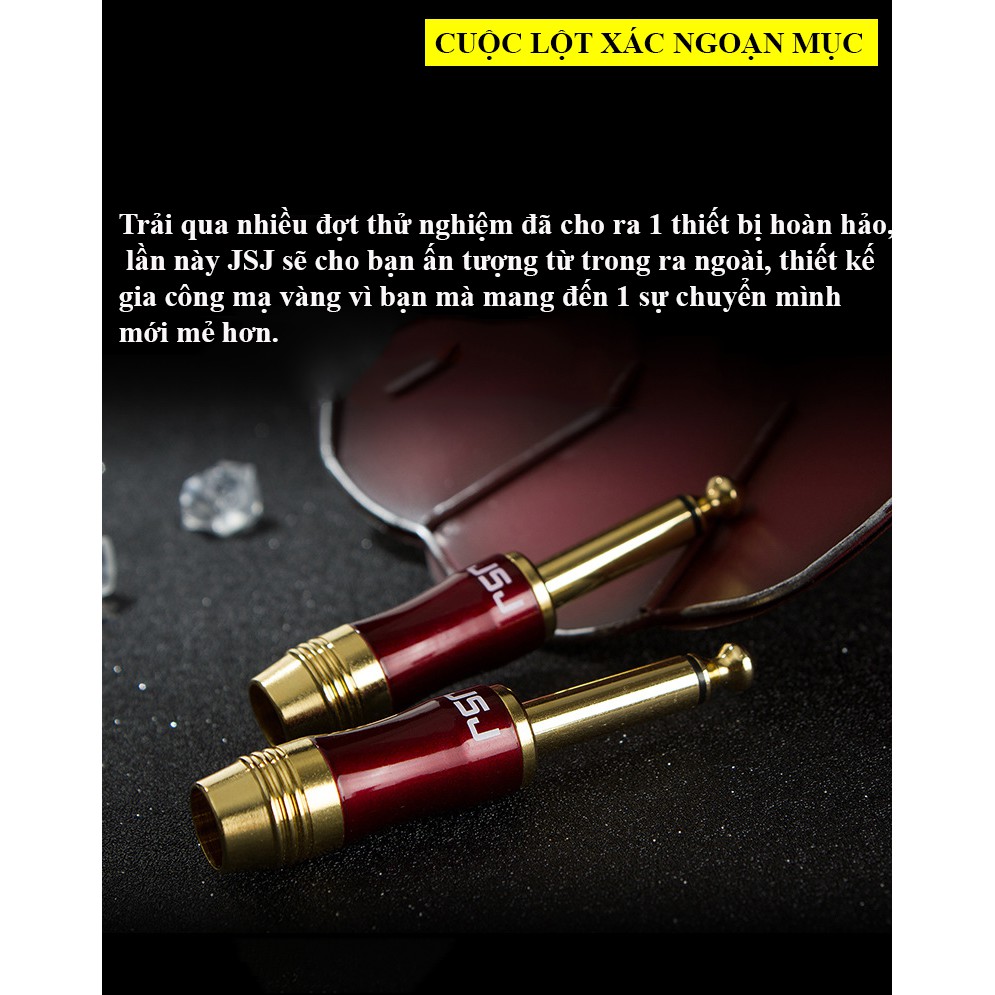 Jack hàn dây đầu 6 ly (6.5mm) 1 nấc/2 nấc (Mono/Ste) JSJ T300 / T301 khả năng hàn dây tiếp xúc cao, loại bỏ nhiễu điện