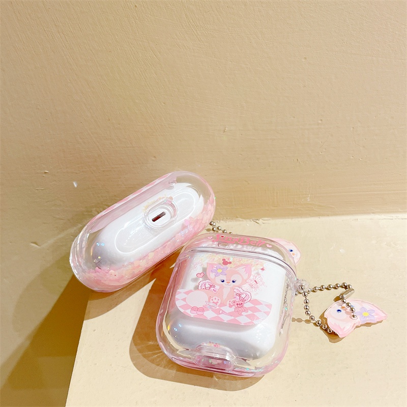 Ốp Hộp Đựng Tai Nghe Nhét Tai Bluetooth Kim Tuyến Nước Cho AirPods Pro AirPods 1/2 AirPods Pro 3 Lingna Belle